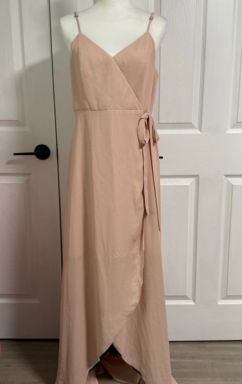 Show Me Your Mumu Women's Blush Pink Wrap Dress Size XL
